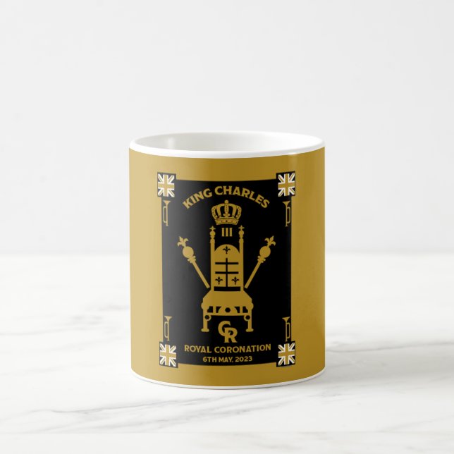 British Royal Coronation King Charles III     Coffee Mug (Center)