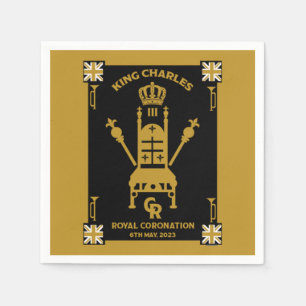 British Royal Coronation King Charles III Napkin