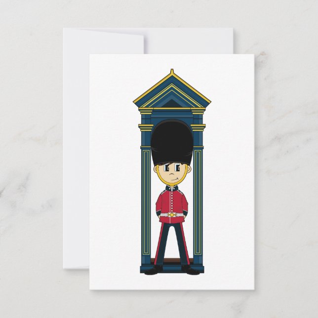 British Royal Guard RSVP Card (Front)