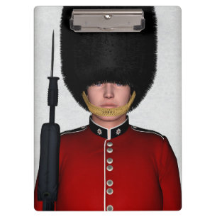 British Royal Guard Soldier London Art Clipboard