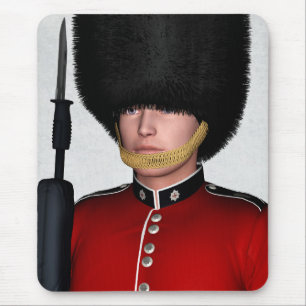 British Royal Guard Soldier London Art Mouse Pad