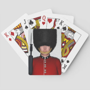British Royal Guard Soldier London Art Playing Cards