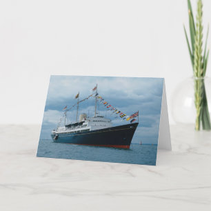 British royal yacht "Britannia" Card
