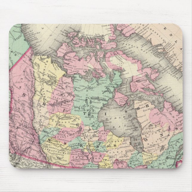 British, Russian & Danish Possessions Mouse Pad (Front)