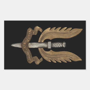 British SAS Rectangular Sticker