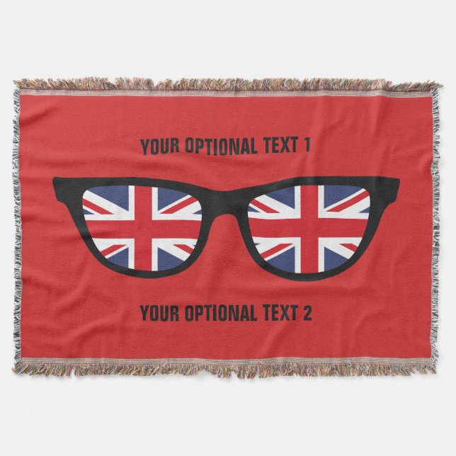 British Shades custom throw blanket (Front)