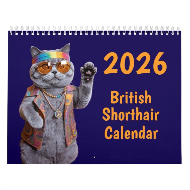 British Shorthair Calendar (Cover)