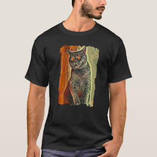 British Shorthair Cat Cute Cats Mum And Cat Dad T-Shirt