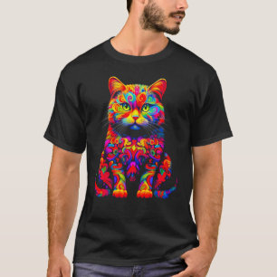 British Shorthair Cat Design T-Shirt