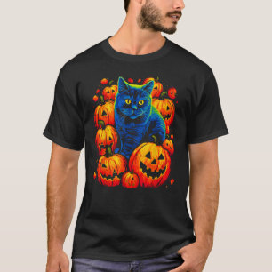 British Shorthair Cat Halloween T-Shirt