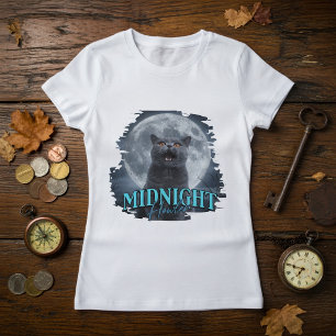 British Shorthair Cat Howling At The Moon T-Shirt
