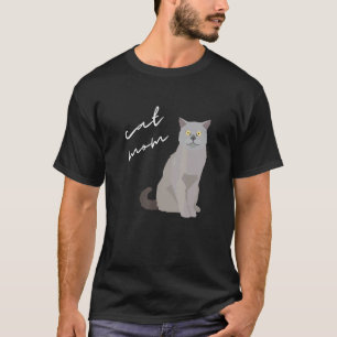 British Shorthair Cat Mom For Cat T-Shirt