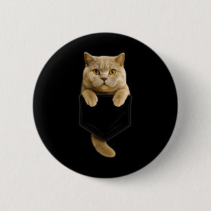 British Shorthair Cat Pocket Gifts Cat Mum Cat Dad 6 Cm Round Badge