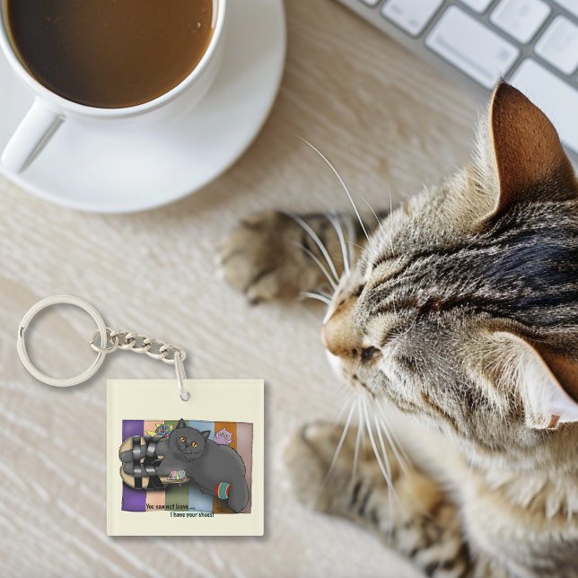 British Shorthair Cat Sandals Beach Ready Funny Key Ring (Creator Uploaded)