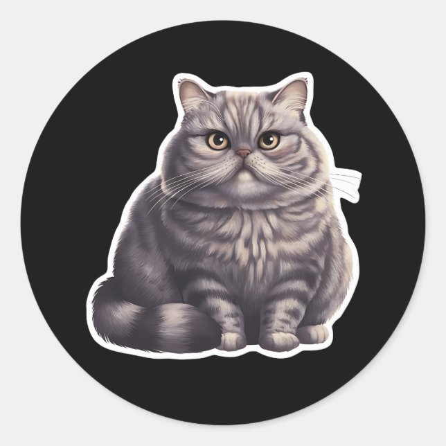 British Shorthair Classic Round Sticker (Front)
