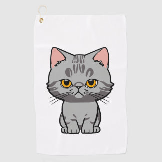 British Shorthair Golf Towel