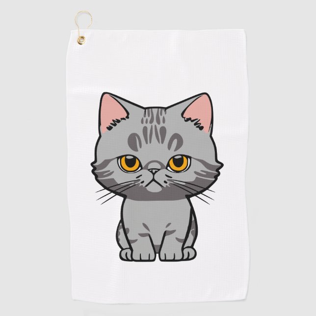 British Shorthair Golf Towel (Front)