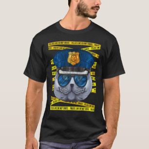 British Shorthair Police Officer Policeman   Polic T-Shirt