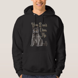 British Shorthair Short Hair Cat   Quote Mom Dad Hoodie