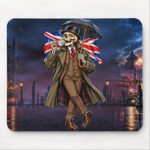 British Skeleton London Rain Tea Union Jack Big Be