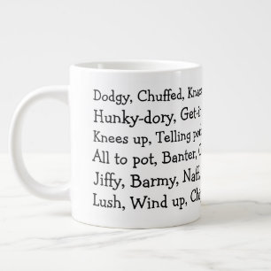 British Slang Large Coffee Mug