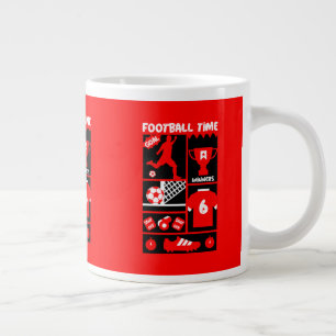 British Soccer Football    Large Coffee Mug