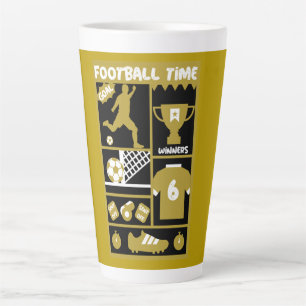British Soccer Football   Latte Mug