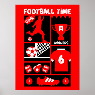 British Soccer Football   Poster