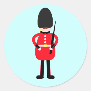 British Soldier Classic Round Sticker