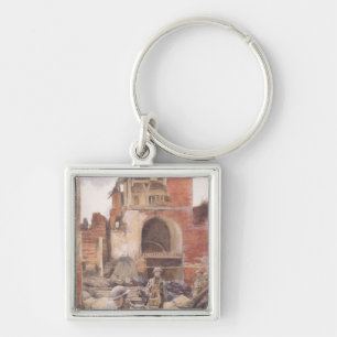 British Soldiers in the Ruins of Peronne, 1917 Key Ring
