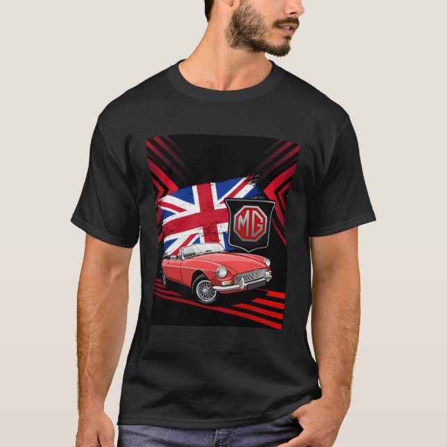 British Sports Car Mg Mgb Convertible T-Shirt (Front)