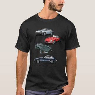 British Sports Cars   Classic Jaguars T-Shirt