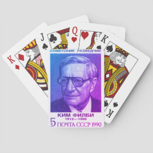 British Spy Kim Philby, Hero of the Soviet Union Playing Cards