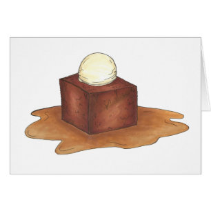 British Sticky Toffee Pudding English Dessert Card