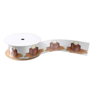 British Sticky Toffee Pudding Food Dessert Foodie Satin Ribbon