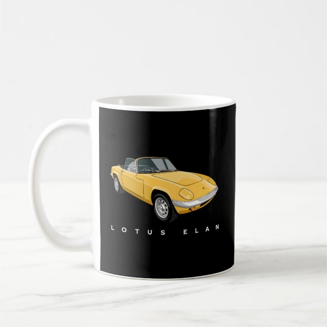 British Super Cars Lotus Elan Coffee Mug (Left)