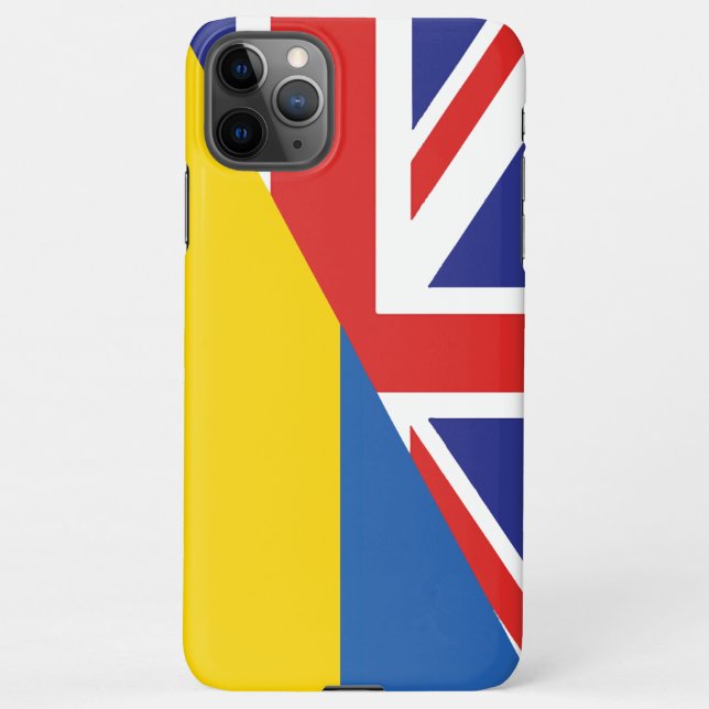 British support towards Ukraine Sherpa Blanket iPhone Case (Back)