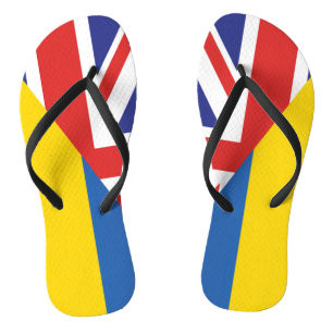 British support towards Ukraine Sherpa Blanket Thongs