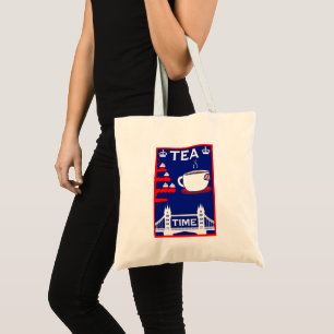 British Tea Lovers Tote Bag