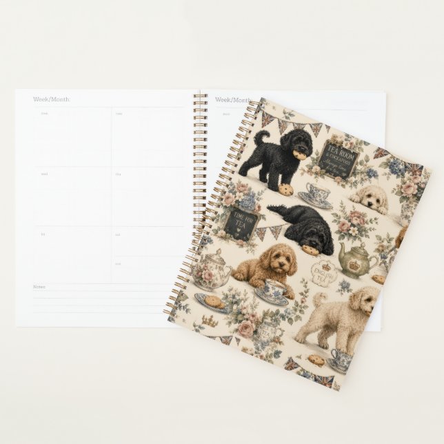 British Tea Room Cockapoo Planner (Display)