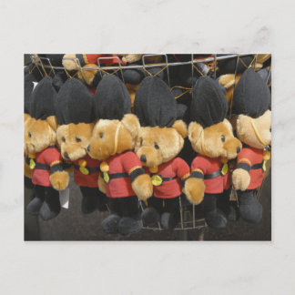 British Teddy Bear Guardsmen Postcard