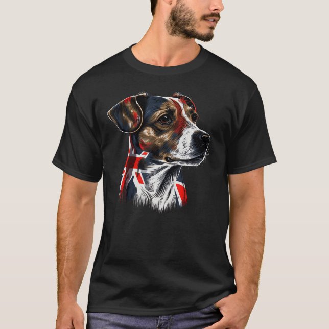 British UK Great Britain Jack Russell Terrier T-Shirt (Front)