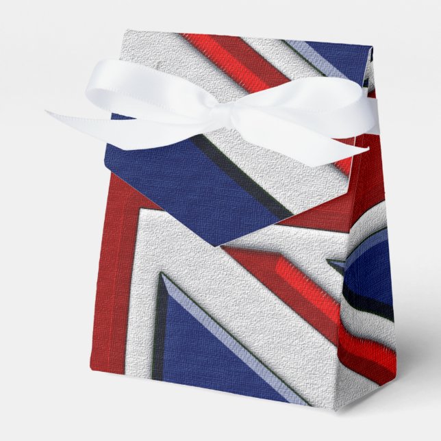 British UK Union Jack or Union Flag Patriotic Favour Box (Front Side)