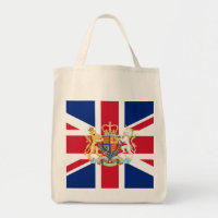 British Union Flag and Royal Crest