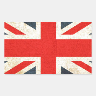 British Union Flag Rectangular Sticker