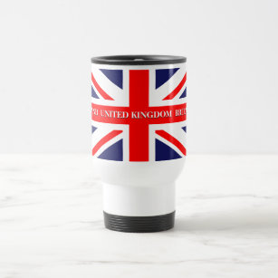 British Union Jack Britain London flag Travel Mug