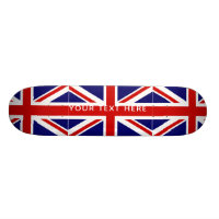 British Union Jack flag custom skateboard deck