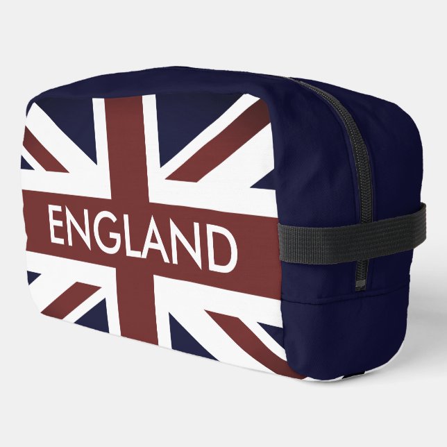 British Union Jack flag custom travel toiletry bag (Left Corner)