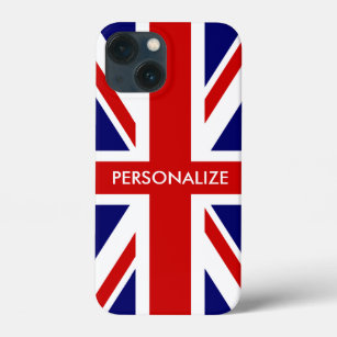 British Union Jack flag English pride personalised iPhone 13 Mini Case