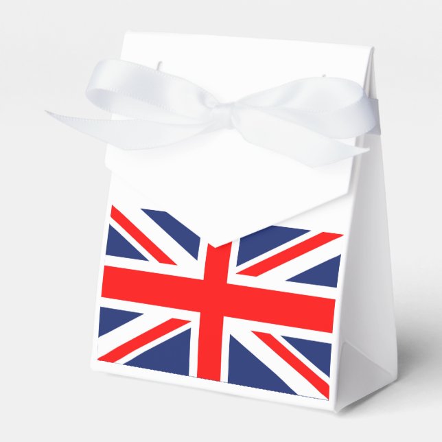 British Union Jack Flag Favour Box (Front Side)